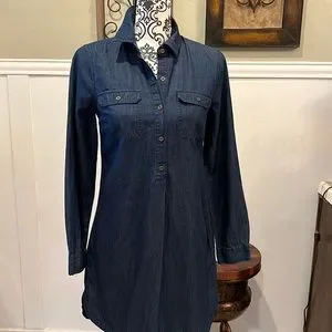 Old Navy Dresses Old Navy Denim Dark Blue Jean Dress Soft